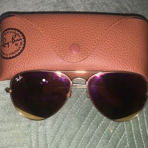 Ray- Bans rose gold aviators (read description)